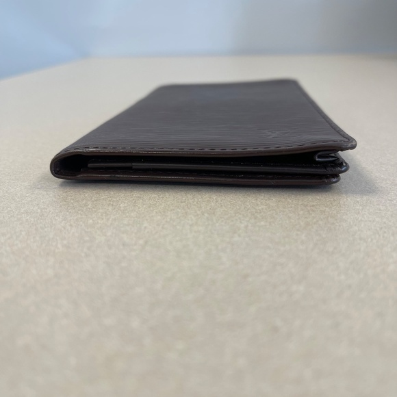 Louis Vuitton Brown Epi Leather Porte Cartes Credit Wallet -Preloved - Like New! - Picture 5 of 15